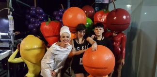 Katy Perry Goes Fruit Loopy For “The Voice France” Katy Perry with House of Harlot created Latex Fruit