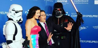 German Politician Dorothee Bär wears Latex to Awards Show Dorothee Bär in Latex Fashion Dress at DCP German Game Awards