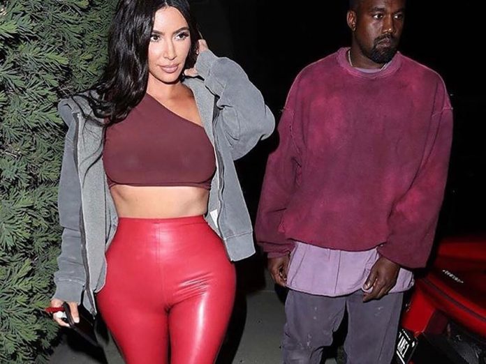 Kim Kardashian Vex Clothing Latex Leggings Travis Scott Birthday Party