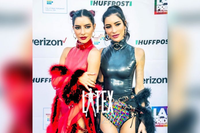 The Veronicas Music Lisa and Jessica Origliasso Wear Latex for LA Pride