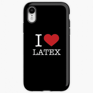 I Love Latex Fashion iPhone Case Black