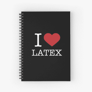I Love Latex Fashion Spiral Notebook Black