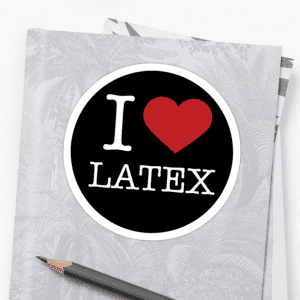 I Love Latex Fashion Sticker Black