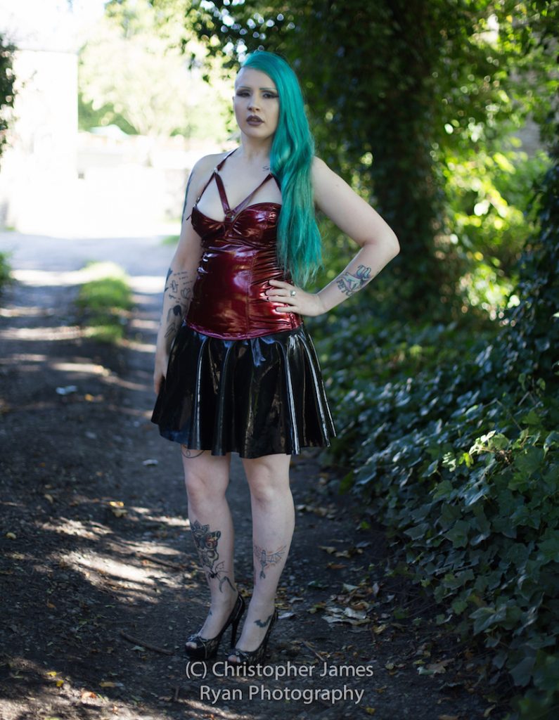 Latex Fashion Model Goth Mermaid