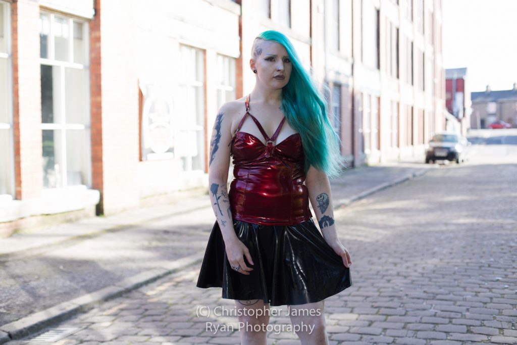 Latex Fashion Model Goth Mermaid