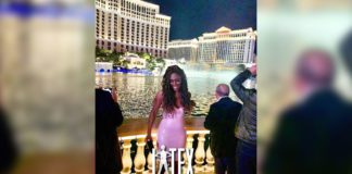 TV Personality Claudia-Liza Armah wears House of CB Channel 5 News Presenter Claudia-Liza Armah wears House of CB Latex Dress in Las Vegas for New Year 2020