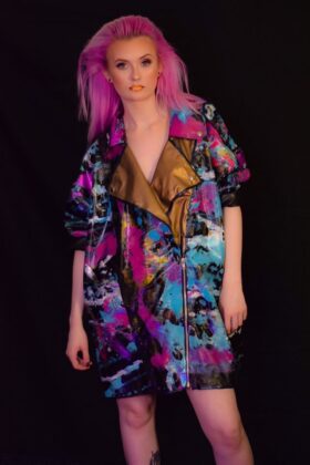 ExaltMe Festival Latex Fashion worn by Luci Fallen