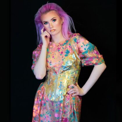 ExaltMe Festival Latex Fashion worn by Luci Fallen