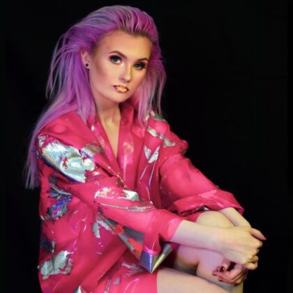 ExaltMe Festival Latex Fashion worn by Luci Fallen