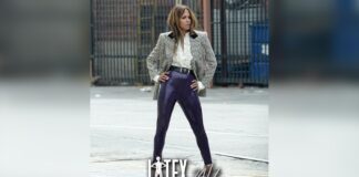 Halle Berry Stuns in Latex Trousers for Variety Magazine Halle Berry wears Purple Latex Fashion Trousers for Variety Magazine in Las Vegas