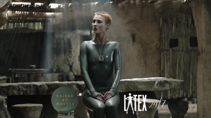 HBO Max Series "Raised by Wolves" Amanda Collin wearing Latex Fashion
