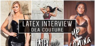 Dea Couture Latex “Up + Coming” in 2021 Dea Couture Latex Fashion Interview Header