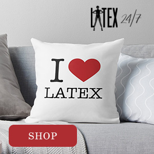 I Love Latex Throw Pillow