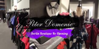 “Shine After Covid” – Peter Domenie Re-Opens Berlin Boutique Peter Domenie Latex Fashion Clothing Berlin Boutique Re-opening 9th March