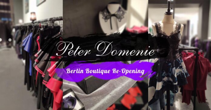 Peter Domenie Latex Fashion Clothing Berlin Boutique Re-opening 9th March