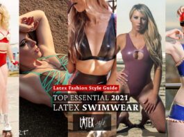 Top 2021 ESSENTIAL Latex Swimwear | Friday Five Latex Fashion Style Guide Essential Latex Beachwear 2021 Latex Fashion Bikini Swimwear Latex Fashion How To Style Guide