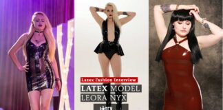 Leora Nyx Model Latex Fashion Clothing Interview
