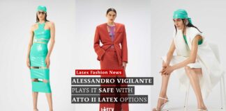 Alessandro Vigilante Plays it Safe with ATTO II Latex Options Allesandro Vigilante Latex Fashion Spring 2022 Collection Atto II Milan Fashion Week