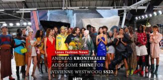 Andreas Kronthaler adds some latex shine for Vivienne Westwood SS22 Andreas Kronthaler Vivienne Westwood Paris Fashion Week Latex Fashion SS22