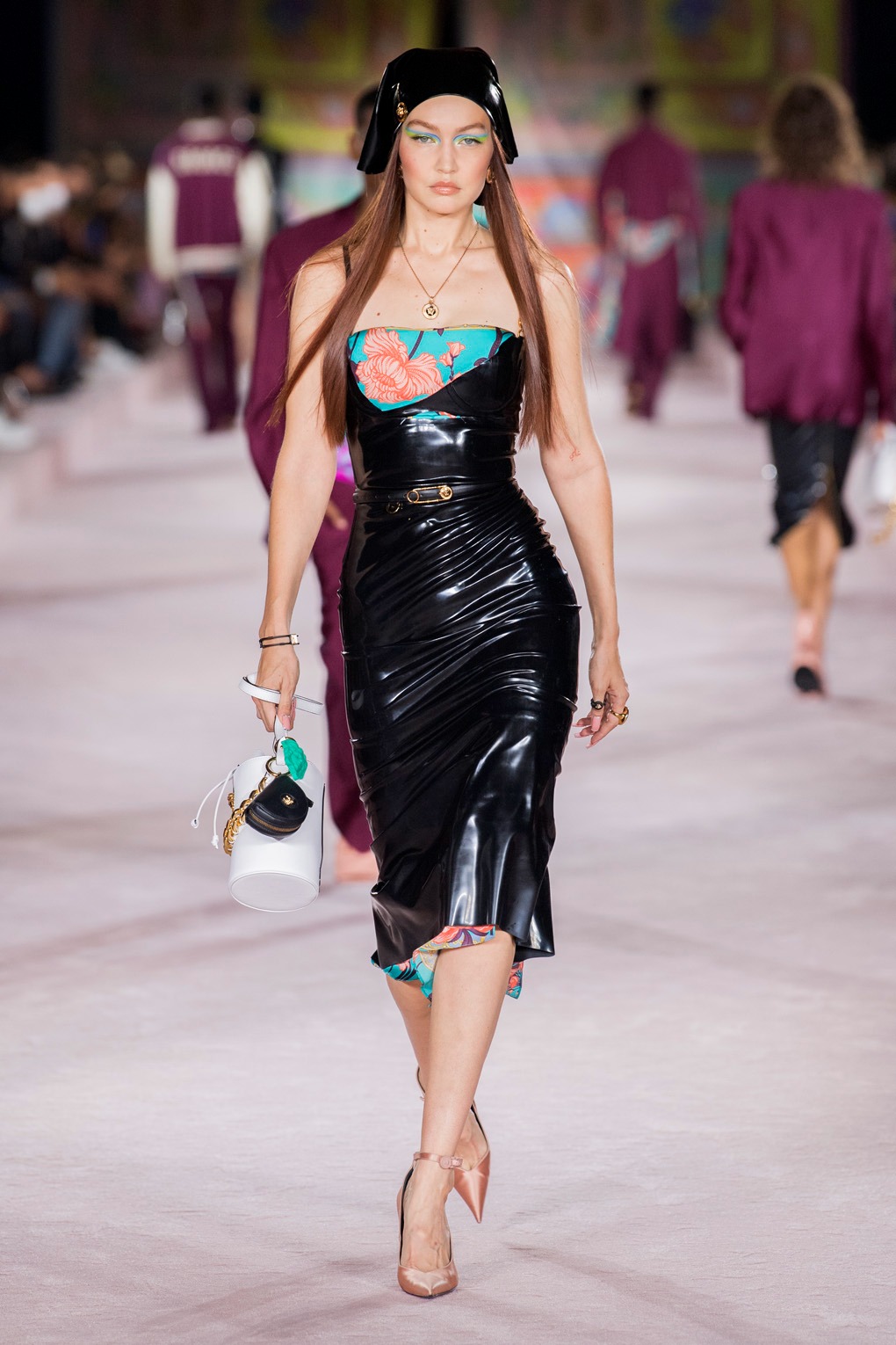 Versace Latex Fashion Milan Fashion Week SS 2022