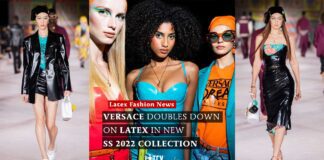 Versace Doubles Down on Latex in New SS 2022 Collection Versace Latex Fashion Milan Fashion Week SS 2022