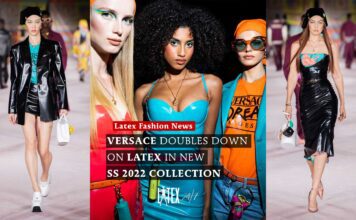 Versace Doubles Down on Latex in New SS 2022 Collection Versace Latex Fashion Milan Fashion Week SS 2022