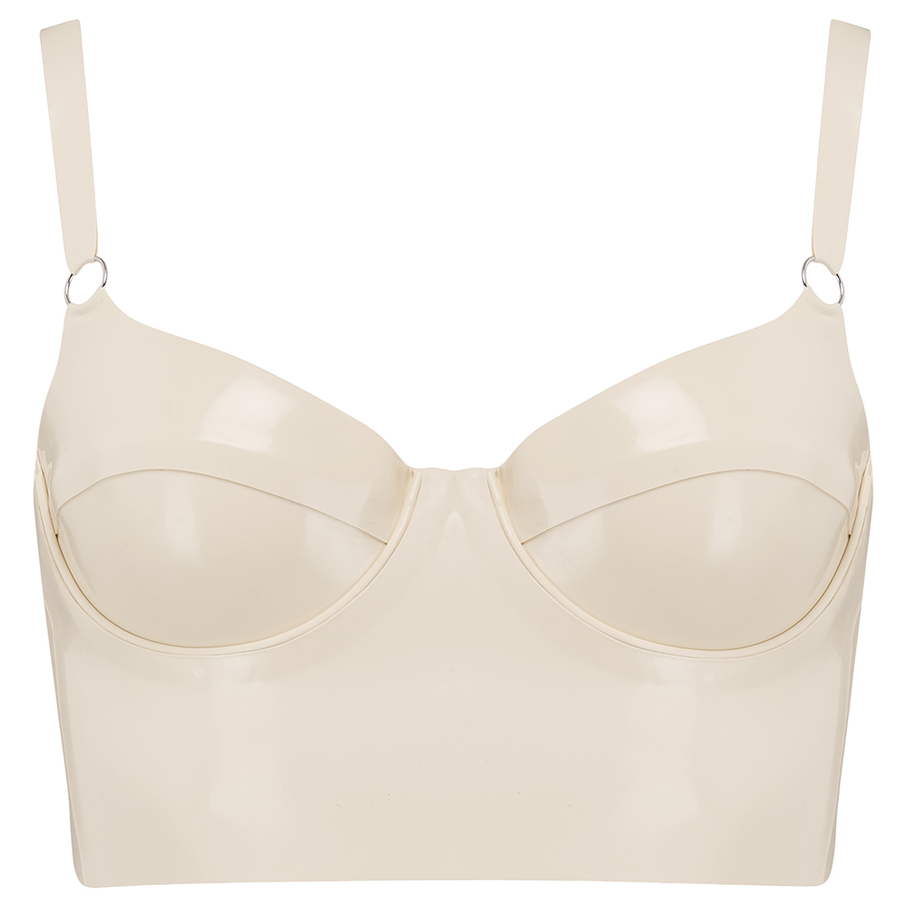 Elissa Poppy Latex Fashion Full Cup Bra