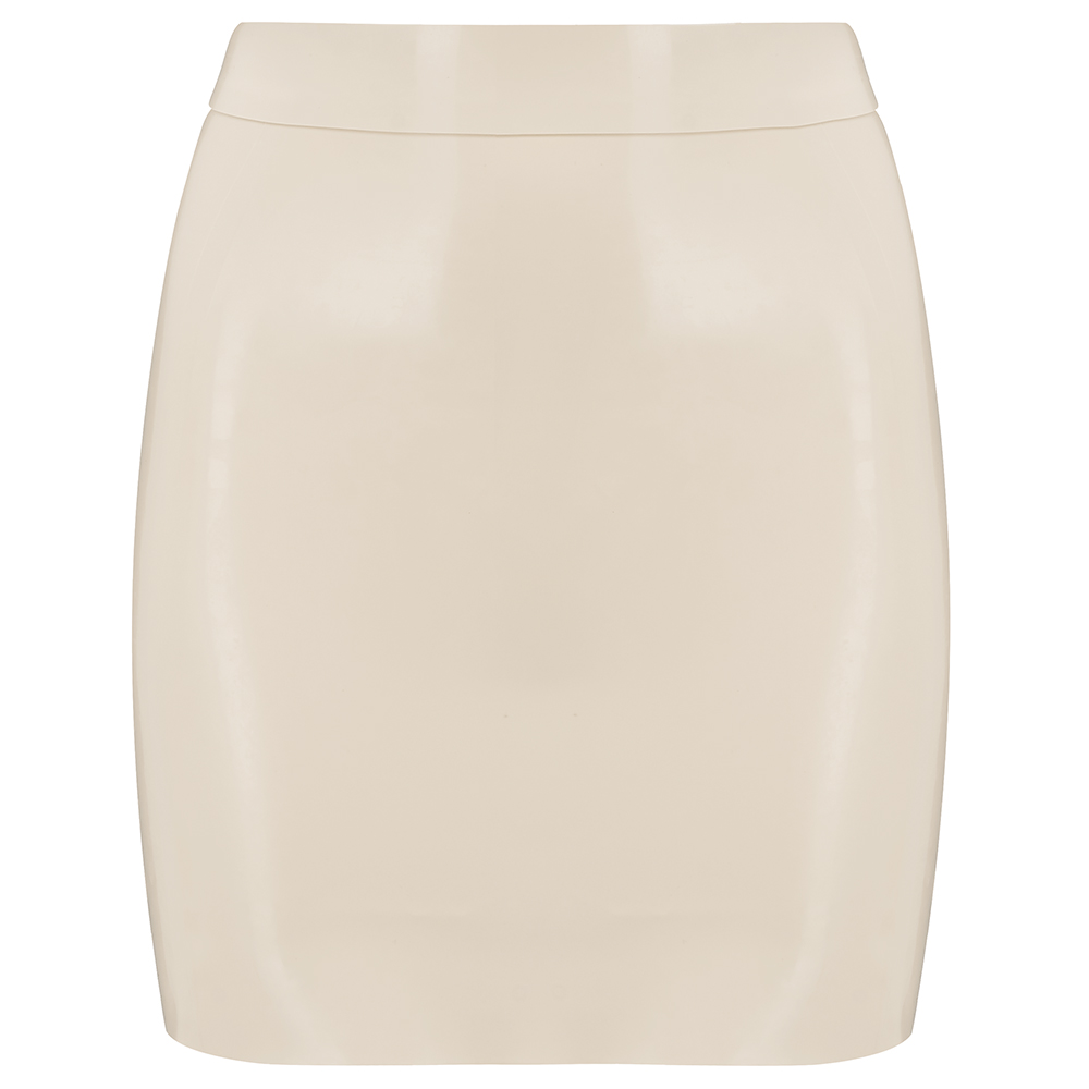 Elissa Poppy Latex Fashion Mini Skirt