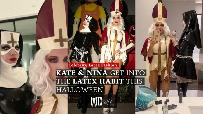 Kate Beckinsale and Nina Kate Get Into The Latex Habit This Halloween