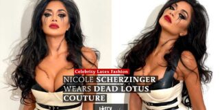 Nicole Scherzinger Wears Dead Lotus Couture for Halloween Nicole Scherzinger Wears Dead Lotus Couture for Halloween