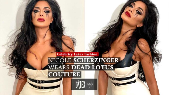 Nicole Scherzinger Wears Dead Lotus Couture for Halloween