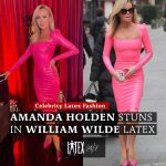 amanda holden pink latex dress Amanda Holden's raciest outfits as she continues to be unapologetically herself