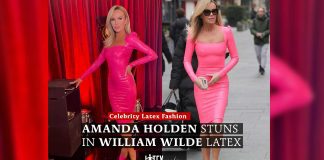 Amanda Holden STUNS in Custom William Wilde Latex for BGT Amanda Holden Looks INCREDIBLE in Custom William Wilde Latex Dress for BGT