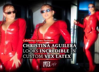 Christina Aguilera Looks INCREDIBLE In Custom Vex Latex Fashion Clothing for Santo Video