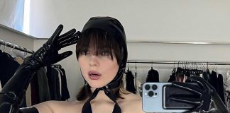 Celeb Fave Vex Latex worn by Singer Billie Eilish Billie Eilish wears Vex Latex Clothing