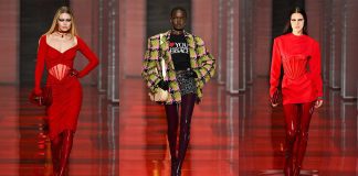 Versace Extends Latex Clothing Trend with Fall-Winter 22 Collection Versace Extends Latex Clothing Trend with Fall-Winter 22 Collection at Milan Fashion Week