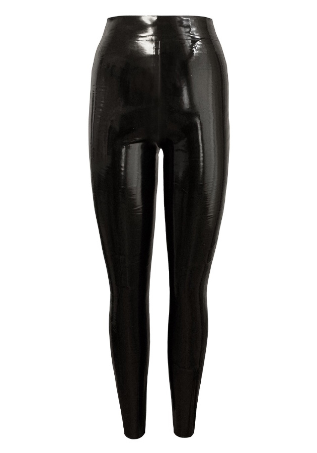 Atsuko Kudo Zoe Kravitz Wonderland Latex Fashion Plain Leggings