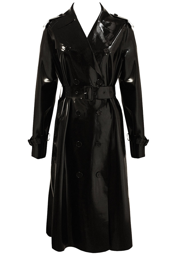 Atsuko Kudo Zoe Kravitz Wonderland Latex Fashion Trench Coat