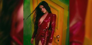 Camila Cabello Looks Fiery in Saint Laurent Latex Camila Cabello wears Saint Laurent YSL Latex Fashion Clothing