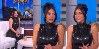 Kim Kardashian Wears Vex Latex on The Ellen Show Kim Kardashian wears Vex Latex Clothing on Ellen DeGeneres Show