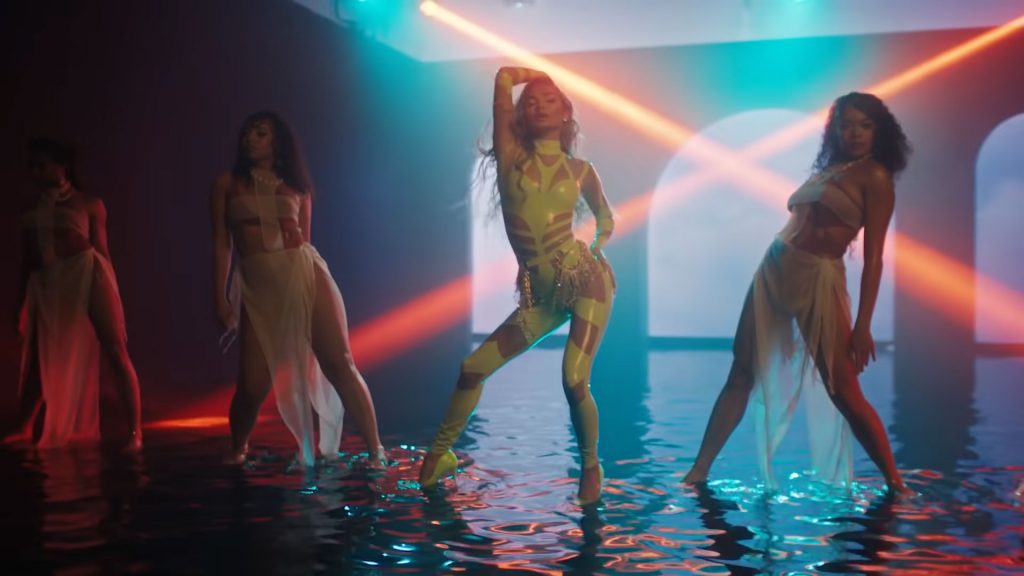 Pia Mia wears Venus Prototype Latex Fashion Clothing for "How We Do It" Video