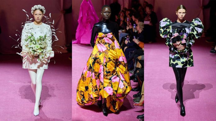 Richard Quinn London Fashion Week Autumn Fall 2022 Latex Fashion Collection