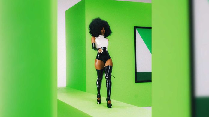 Flo Milli rocks Latex Fashion for "PBC" Music Video