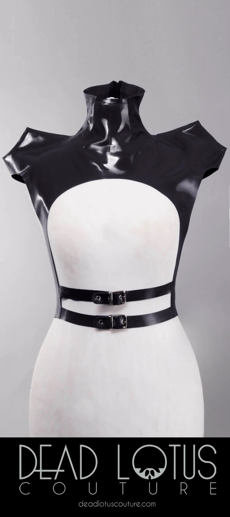 Philosophy Tube Dead Lotus Couture Latex Fashion Clothing ARMA Harness Top