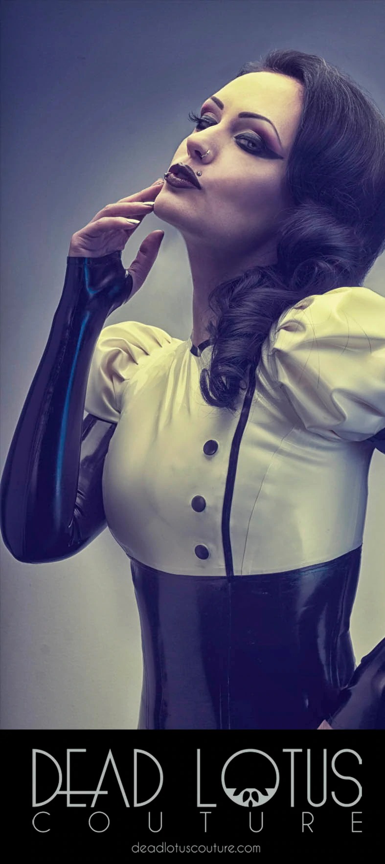 Philosophy Tube Dead Lotus Couture Latex Fashion Clothing Long Fingerless Gloves