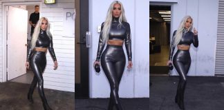 Kim Kardashian in Vex Latex at SKIMS Party Kim Kardashian wears Vex Latex Clothing to SKIMS Party