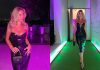 Natasha Oakley wears Versace Latex at Australian Fashion Week