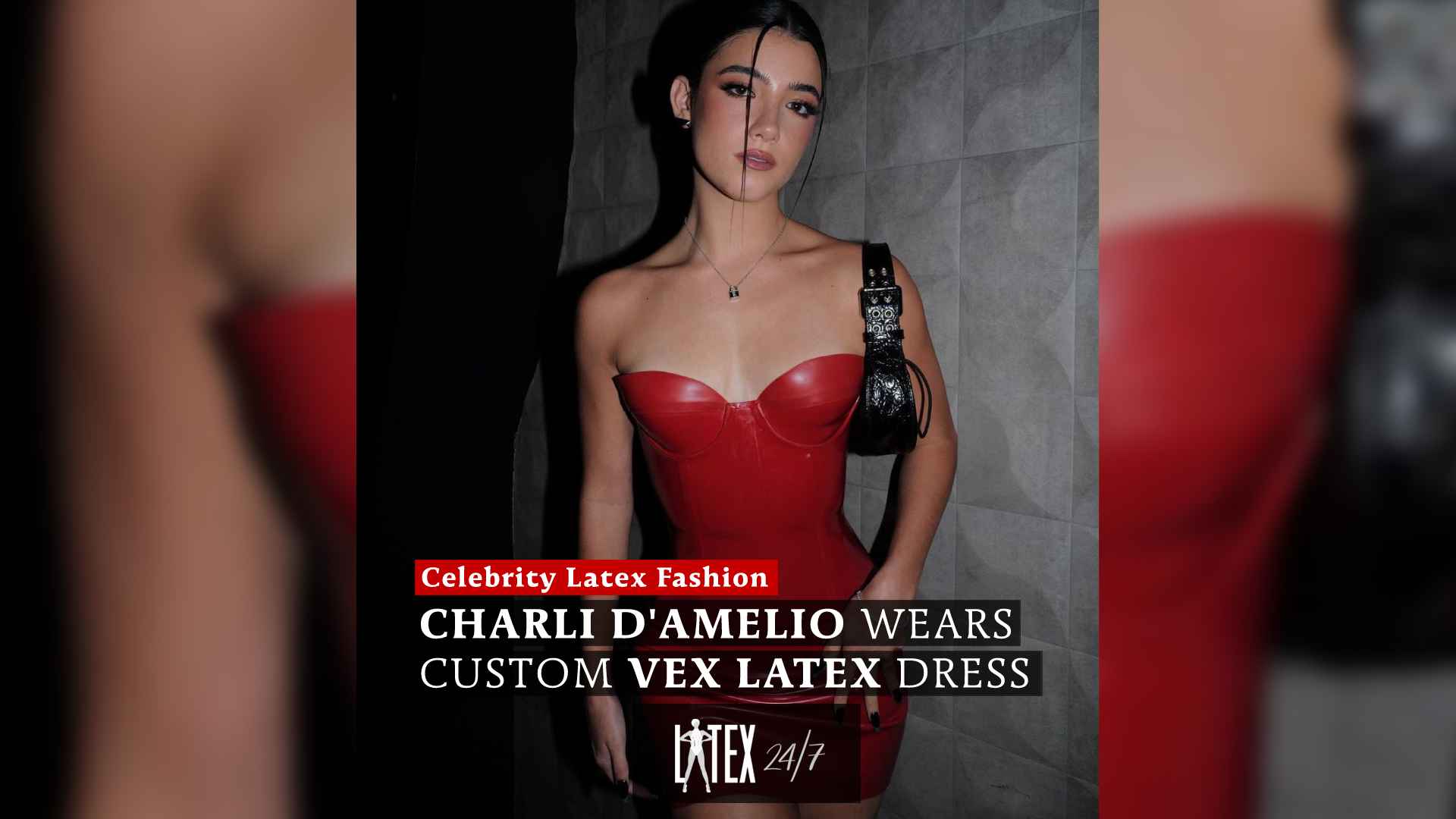 charli damelio red dress Charli damelio