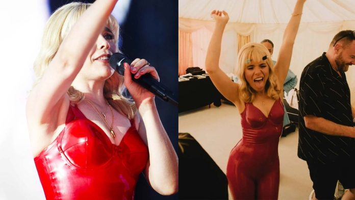 Paloma Faith wears Atsuko Kudo Latex Fashion Clothing at Brighton Pride