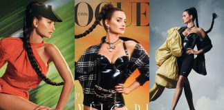 Penelope Cruz wears Atsuko Kudo Latex for Vogue Spain Penelope Cruz wears Atsuko Kudo Latex fashion clothing for Vogue Spain magazine September issue